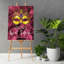 Grande enseigne de bienvenue Sweet 16 personnalisée, thème de mascarade, affiche sur toile pour décoration de fête, paq. 1-91078936