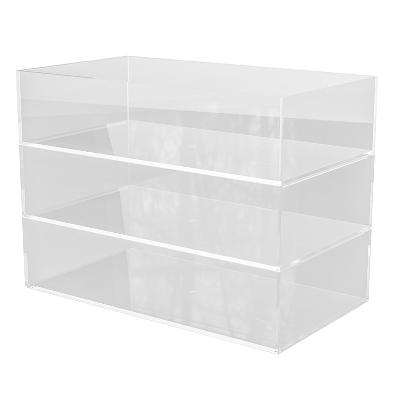 Thomas Martha Stewart Stack and Slide Plastic Tray Office Desktop Organizer, 2" H x 3" W x 7.5" D