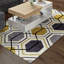 Hong Kong area rug Hand Tufted Rectangle Grey/Yellow-21699883