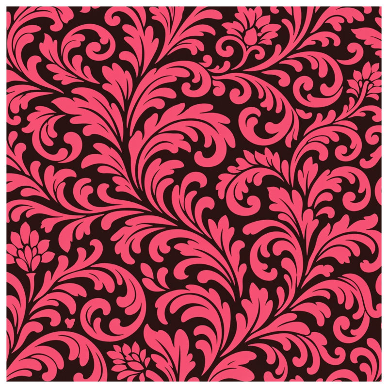 Coussins en damas rose, 26 x 26 inches