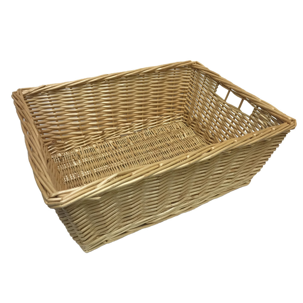 Deep Wicker Basket / Packing Tray - 48x37x18cm