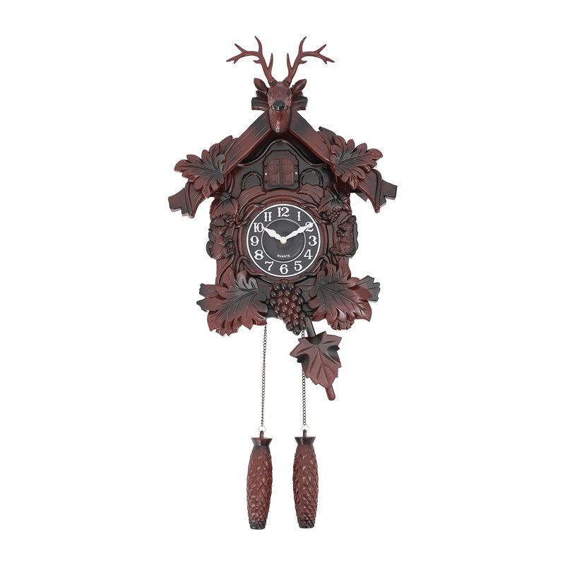 Retro Wall Clock, Red