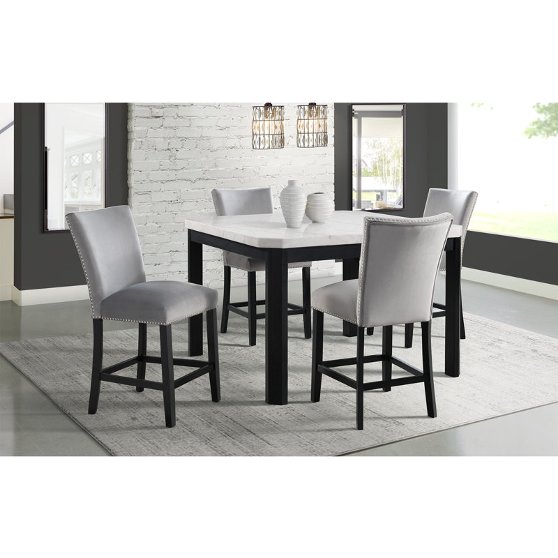 Tabouret de comptoir 26 po Biggs, Gris