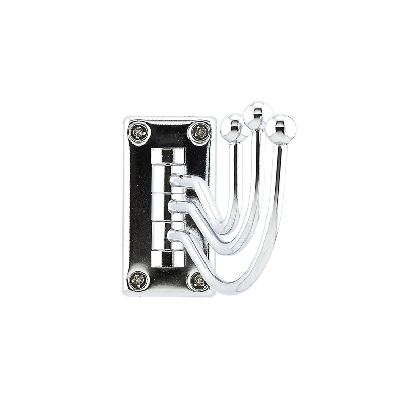 Crochet mural pivotant utilitaire, Chrome