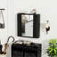 Armoire de rangement murale élégante avec porte miroir