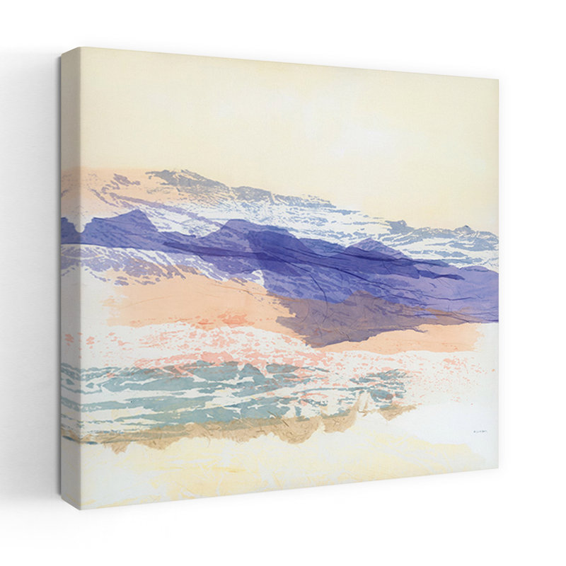 Montagne abstraite, art abstrait contemporain, H 48 po x l 48 po