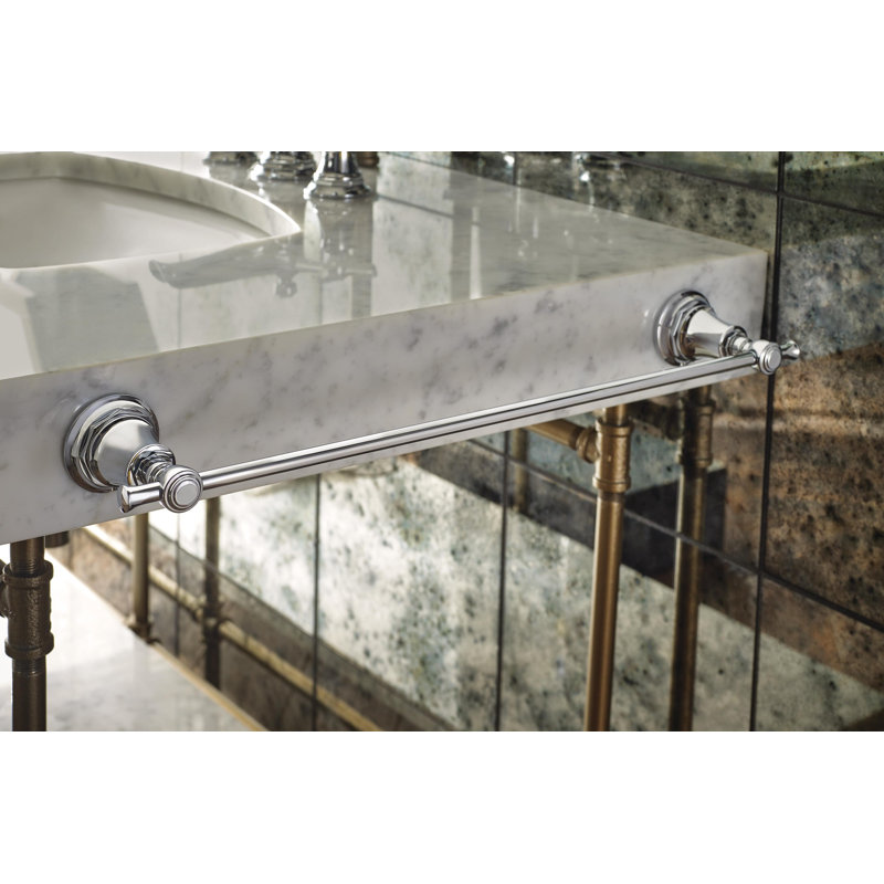 Rook® 18" Wall Mounted Towel Bar, Polished Nickel