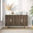 Modern Walnut Console Table, 47.2 x 29.0 x 11.6 inches | 100% Melamine Coated Particle Board, Thickness: 0.7 inches | Stylish Brown Finish, Geometric Design | Perfect for Entryway, Living Room & Hallway Decor-607079359