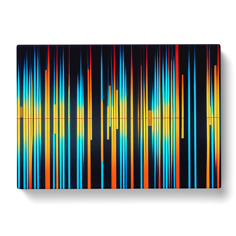 Audio Equalizer Abstract Vol.6 - Wrapped Canvas, 35cm H x 50cm W x 3cm D