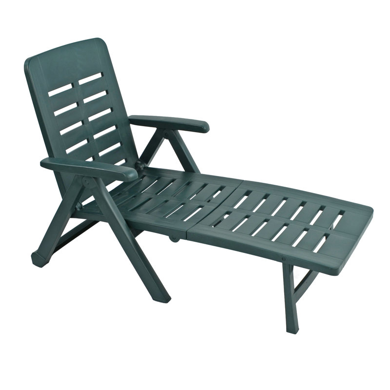 Pescara Garden Lounger, Green