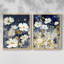 FLORAL Series CCCLLXVI-Impression encadrée de qualité supérieure - prête à être accrochée - aucun clou requis - aucun clou requis-510121864-510121869