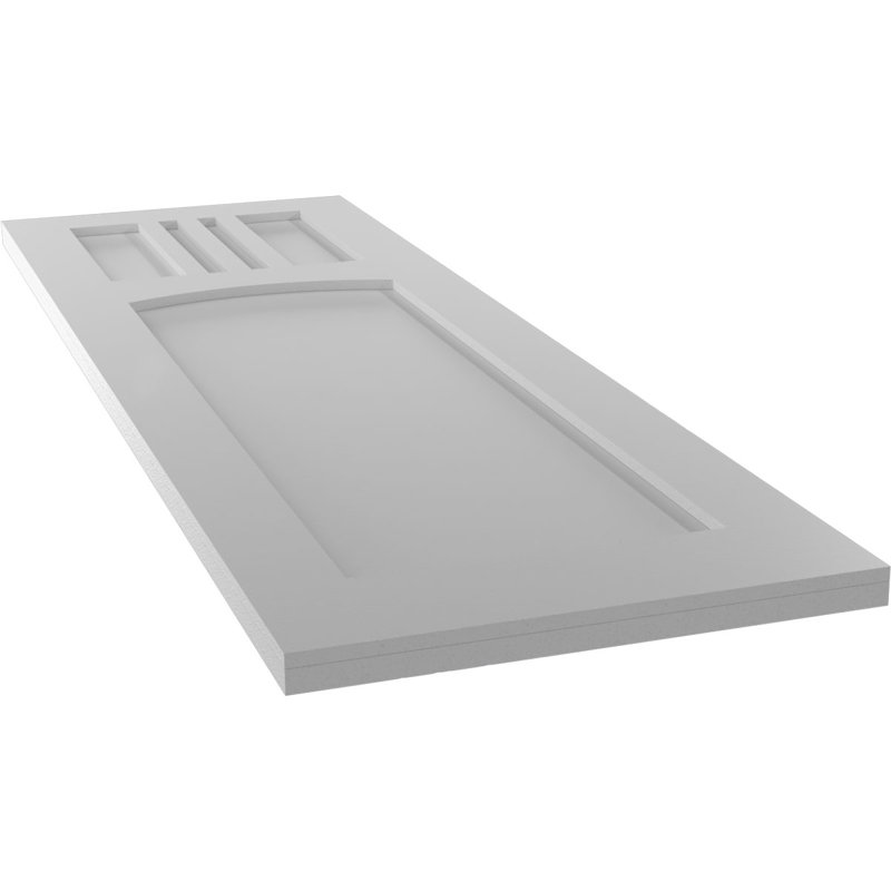 Volets à fixation fixe en PVC True Fit San Miguel, Apprêté, 15", 80"