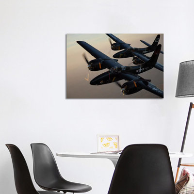 F7F Tigercats Flying Over San Antonio, Texas by Phil Wallick - Wrapped Canvas Gallery-Wrapped Canvas Giclée