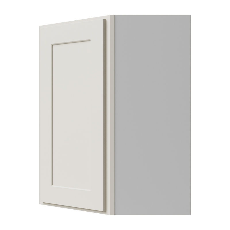 Armoire murale diagonale, 24" W x 42" H x 12" D, Crème Shaker