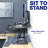 VIVO Height Adjustable Corner Desk Riser, 48" Sit-Stand Desk Converter