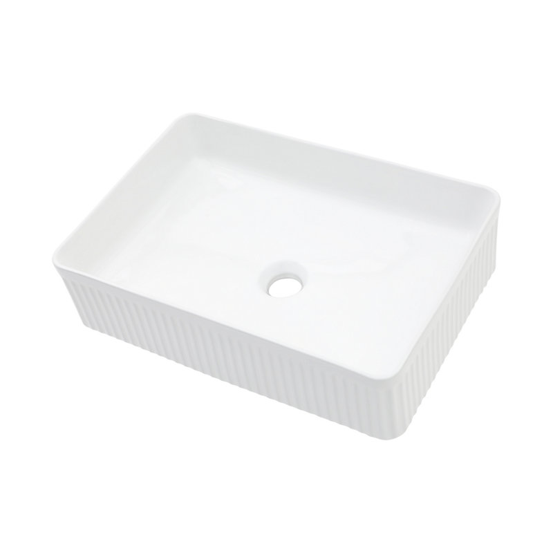 Rectangular Vessel Bathroom Ceramic Sink