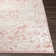 Tapis oriental rose / blanc Cabello