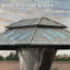 10 pi. L 8 pi. D Pavillon de jardin en aluminium avec toit double en pente-115095278