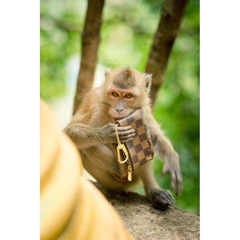 Monkey Theft by TimArbaev - Wrapped Canvas Print, 122cm H x 81cm W