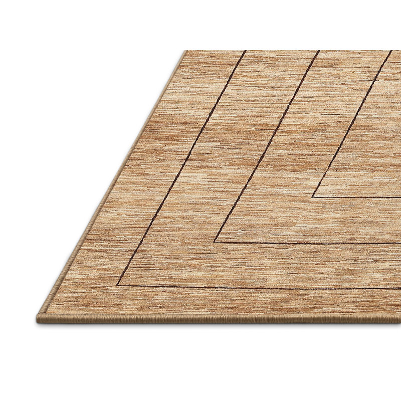 Tapis contemporain brun, Rectangle 3 pi x 5 pi