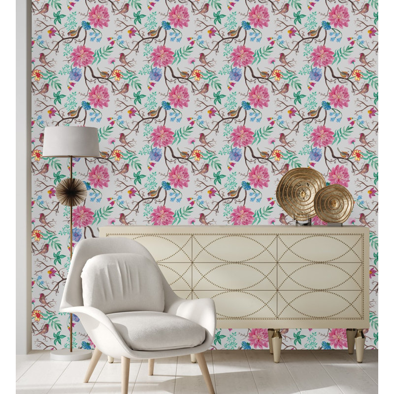 Carreau de papier peint auto-adhésif l 25 po, L 2,09 pi x L 10,42 pi