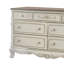 Commode 7 tiroirs en bois massif l 56,25 po Garris