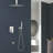3-Function High-Pressure Rainfall Shower System, Tub Faucet Set