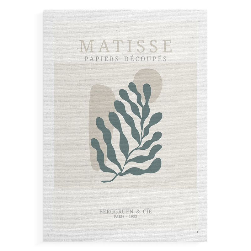 Matisse CD XXXVII, reproduction encadrée - reproduction de toile seulement - NON-CADRE, H 18 po x l 12 po