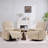 32" Wide Modern Corduroy Swivel Rocker Glider Nursery Recliner with Adjustable Headrest and Lumbar Support -349017318