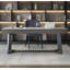 Bureau de table en pierre frittée Italian Light Luxury-2085677564