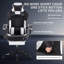 Ergonomic Gaming Chair With Massage Lumbar Support & Footrest, Height Adjustable Swivel Video Game Chair For Adults, 300 Lbs Weight Capacity-1605216766