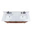 Madison 60" Double Bathroom Vanity with Carrara Marble Top-1698176548-1698176546