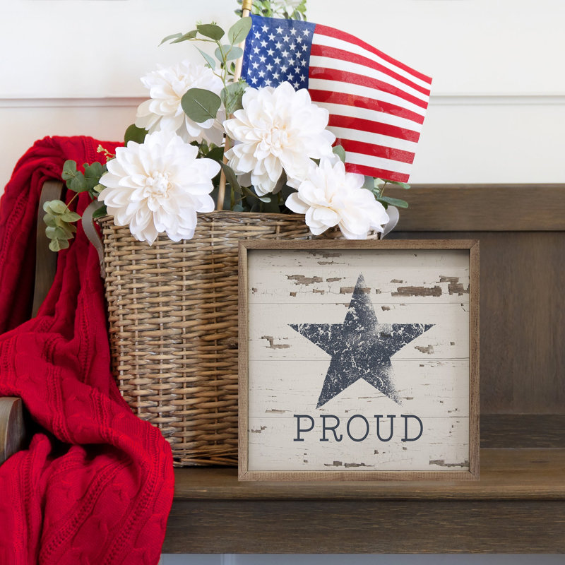 Proud Star Whitewash, 4" H x 4" W