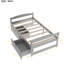 Lit plateforme gris avec options de tiroirs - rangement polyvalent et fonctionnel pour maximiser l'espace-1678263267