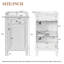 Ensemble de meuble-lavabo autoportant de 18 po avec lavabo en céramique, ensemble de meuble-lavabo simple autoportant avec porte à fermeture douce et tablette réglable-1398878184