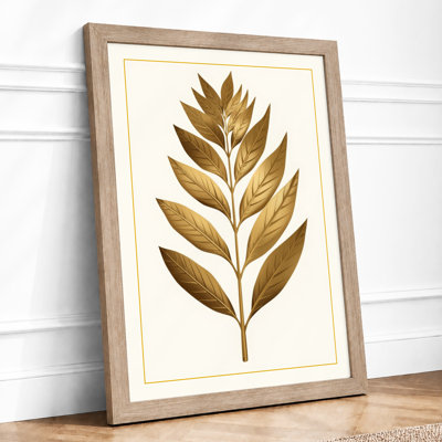 Golden Specimen Botanical - Framed Print