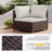 Forksville Wicker 6 - Person Modular Patio Conversation Set with Cushions-26215175