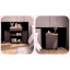 Armoire de rangement pour la cuisine, armoire de plancher avec plateau en bois massif, tablette réglable et 2 tiroirs, café