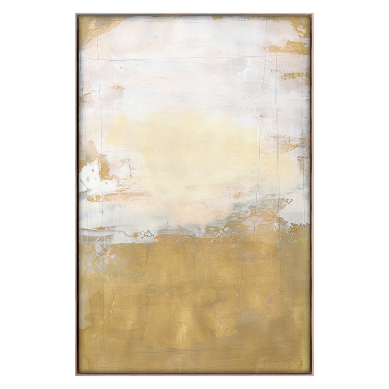 Gold Bar 2 Print by Harris, Maeve, Maple Framed, 67" H x 44" W