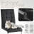 Square Pedestal Dining Set With 4 Luxury Faux Leather Dining Chairs-112246298-112246292