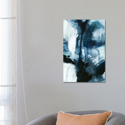 Composition In Blue IV by Victoria Barnes - Wrapped Canvas Painting