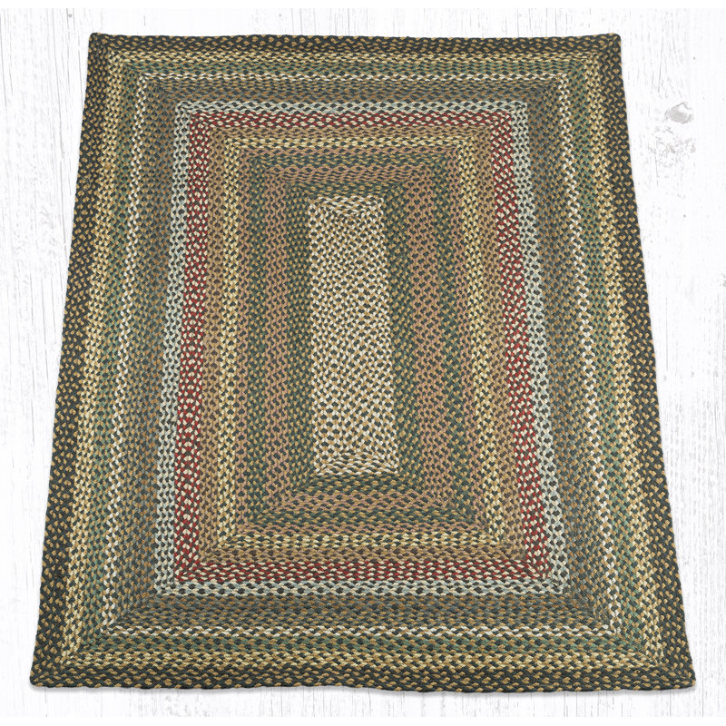  Tapis tressé en jute Fir Tonal, Rectangle 4 pi x 6 pi