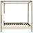 Mellie Vanilla Upholstered Queen Canopy Bed