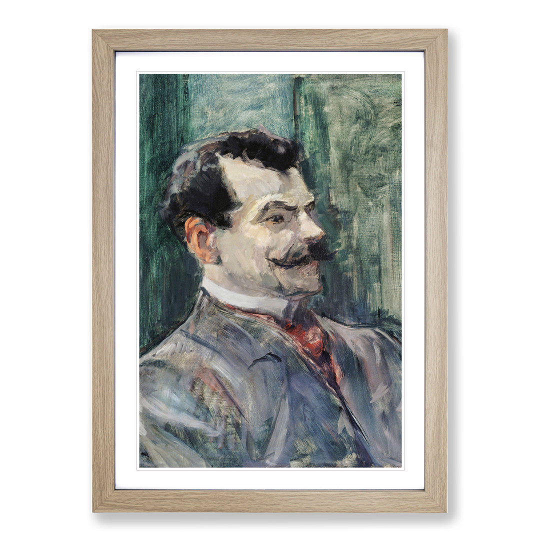 Portrait of Andre Rivoire by Henri de Toulouse-Lautrec - Framed Print