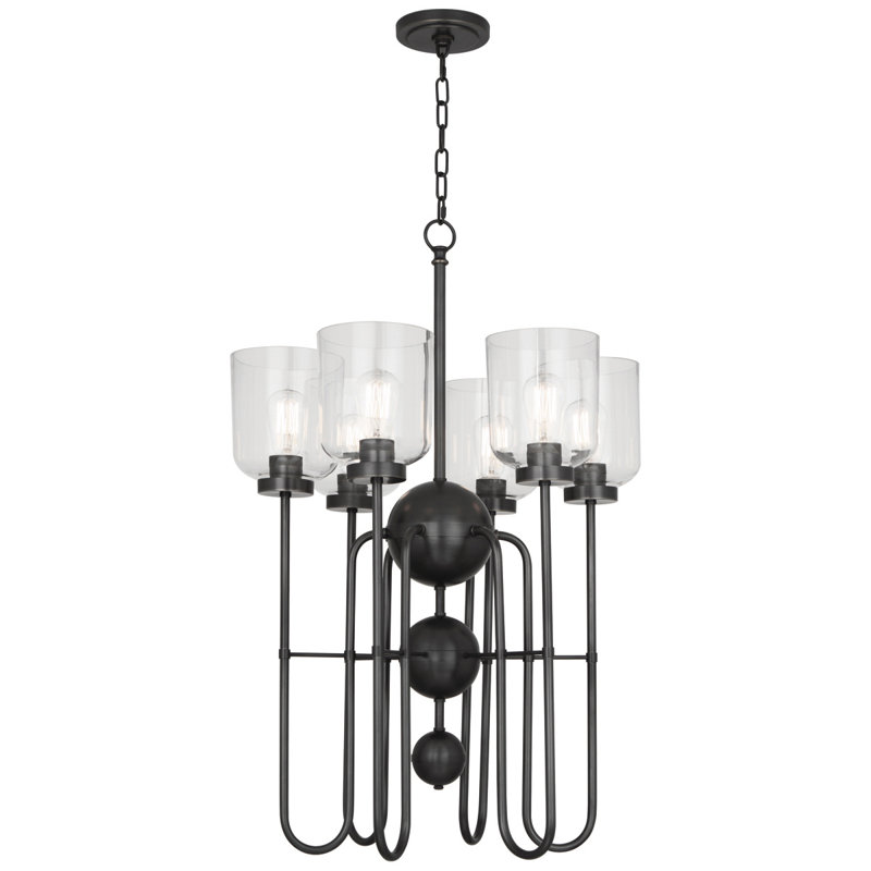 Tyrie 6 - Light Chandelier, Deep Patina Bronze