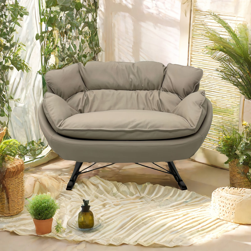 Fauteuil berçant, Gris clair