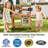 Outdoor Play Kitchen for Kids | Wooden Mud Kitchen Set with Removable Sink, Planting Area, Oven, Stove, Dual-Sided Chalkboard & Storage | Backyard Pretend Toy | Ages 3+
