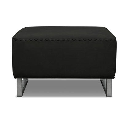 Como Leather Ottoman