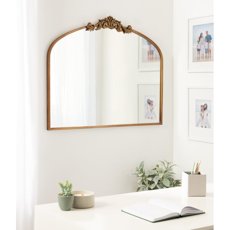 Anglo Metal Flat Mirror, Gold, 28.5" x 36"