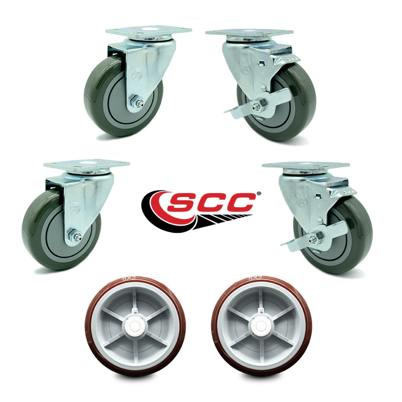 4-Piece Polyolefin Caster Set